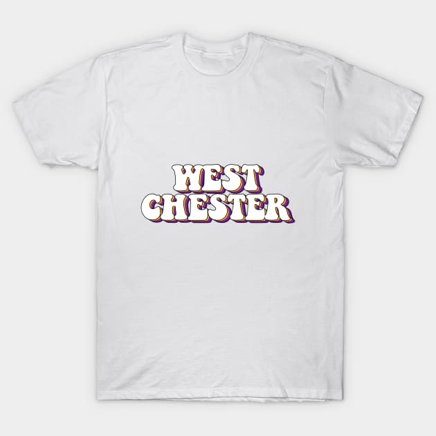 west chester lettering T-Shirt by Rpadnis